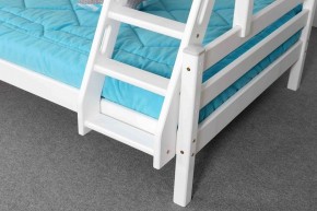 АДЕЛЬ Кровать двухъярусная с наклонной лестницей (белый) в Асбесте - asbest.mebel-74.com | фото