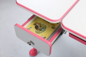 Парта-трансофрмер Amare Pink с выдвижным ящиком в Асбесте - asbest.mebel-74.com | фото