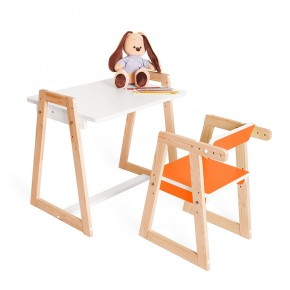 Детская растущая парта и стул Я САМ "Краски" (Оранжевый) в Асбесте - asbest.mebel-74.com | фото