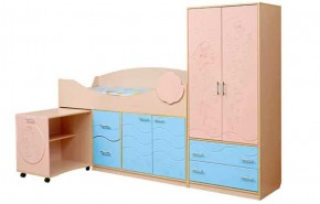 Набор мебели для детской Юниор -12.2 (700*1860) МДФ матовый в Асбесте - asbest.mebel-74.com | фото