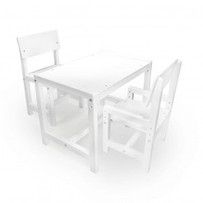 Детский растущий комплект стол и два стула  Я САМ "Лофт" (Белый, Белый) в Асбесте - asbest.mebel-74.com | фото