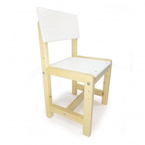 Детский растущий комплект стол и стул  Я САМ "Лофт" (Белый, Сосна) в Асбесте - asbest.mebel-74.com | фото