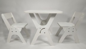 Детский растущий стол-парта и два стула Я САМ "Умка-Дуо" (Белый) в Асбесте - asbest.mebel-74.com | фото