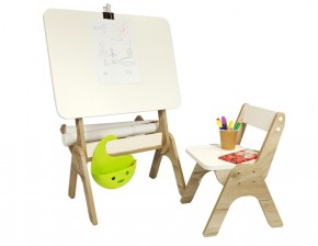 Детский растущий стол-парта и стул Я САМ "Умка" (Дуб/Серый) в Асбесте - asbest.mebel-74.com | фото