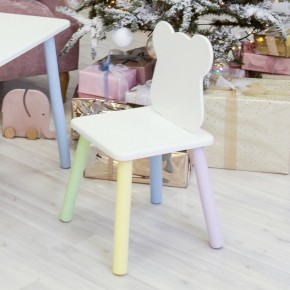 Детский стул Мишутка (Белый/Белый/Цветной) в Асбесте - asbest.mebel-74.com | фото