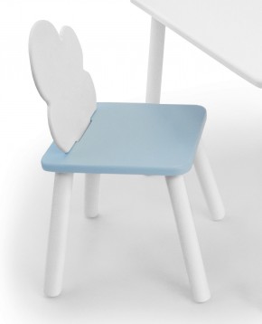 Детский стул Облачко (Белый/Голубой/Белый) в Асбесте - asbest.mebel-74.com | фото