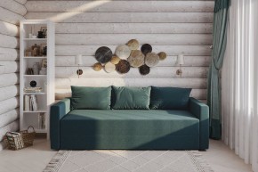 Диван-кровать Вало сине-зелёный, ткань рогожка в Асбесте - asbest.mebel-74.com | фото