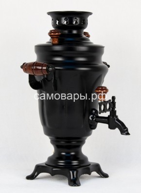 Электрический самовар "Черный Русский" матовый тюльпан на 1,5 литра. Ограниченная серия. в Асбесте - asbest.mebel-74.com | фото