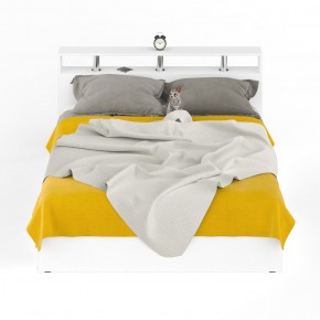 Камелия Кровать с ящиками 1600, цвет белый, ШхГхВ 163,5х217х78,2 см., сп.м. 1600х2000 мм., без матраса, основание есть в Асбесте - asbest.mebel-74.com | фото