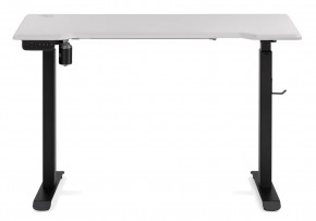 Компьютерный стол Маркос с механизмом подъема 120х75х75 белая шагрень / черный в Асбесте - asbest.mebel-74.com | фото