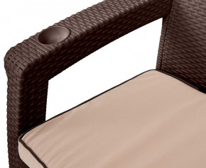 Комплект кресел Yalta Premium Double Seat (Ялта) шоколадный (+подушки под спину) в Асбесте - asbest.mebel-74.com | фото