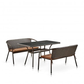 Комплект мебели из иск. ротанга T286A/S139A-W53 Brown в Асбесте - asbest.mebel-74.com | фото