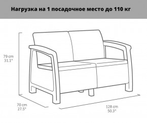 Комплект мебели Корфу Рест (Corfu Rest - without table) коричневый в Асбесте - asbest.mebel-74.com | фото