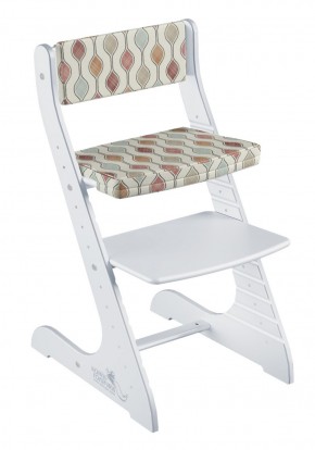 Комплект растущий стул и подушки Конёк Горбунёк Стандарт (Белый, Капелька) в Асбесте - asbest.mebel-74.com | фото