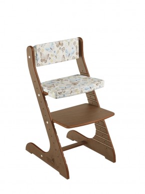 Комплект растущий стул и подушки Конёк Горбунёк Стандарт (Орех, Бабочки) в Асбесте - asbest.mebel-74.com | фото