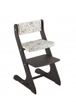 Комплект растущий стул и подушки Конёк Горбунёк Стандарт (Венге, Бабочки) в Асбесте - asbest.mebel-74.com | фото