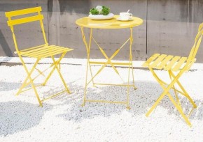 Комплект садовой мебели OTS-001R (стол + 2 стула) металл в Асбесте - asbest.mebel-74.com | фото