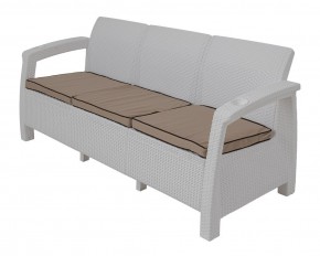 Комплект уличной мебели Yalta Premium Terrace Triple Set (Ялта) белый (+подушки под спину) в Асбесте - asbest.mebel-74.com | фото