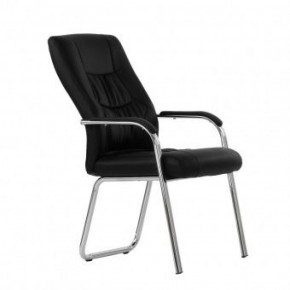 Кресло Barneo K-15 для посетителей и переговорных (черный) в Асбесте - asbest.mebel-74.com | фото
