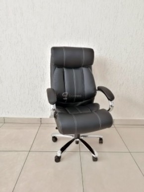 Кресло Barneo K-303 для руководителя (черная экокожа) в Асбесте - asbest.mebel-74.com | фото