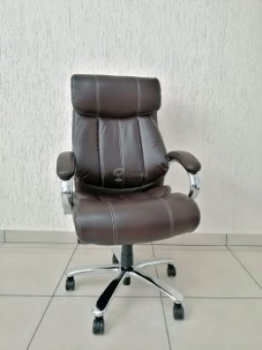 Кресло Barneo K-303 для руководителя (коричневая экокожа) в Асбесте - asbest.mebel-74.com | фото