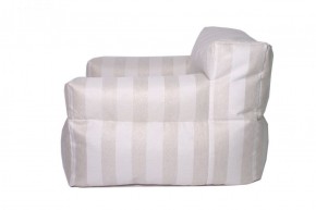 Кресло бескаркасное Уют полоса (Молочный) в Асбесте - asbest.mebel-74.com | фото
