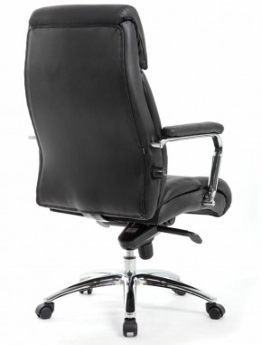 Кресло BRABIX PREMIUM "Phaeton EX-502" (кожа с компаньоном, хром, черное) 530882 в Асбесте - asbest.mebel-74.com | фото
