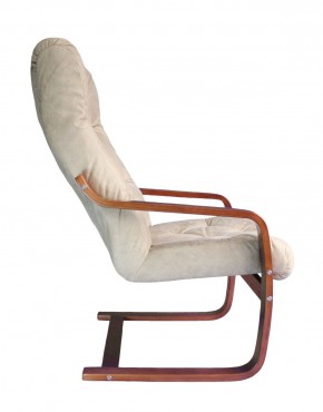 Кресло для отдыха (пружинка) Магнат 102-З-КР замша КРЕМ в Асбесте - asbest.mebel-74.com | фото
