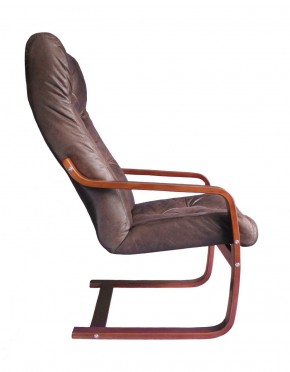 Кресло для отдыха (пружинка) Магнат 102-З-Ш замша ШОКОЛАД в Асбесте - asbest.mebel-74.com | фото
