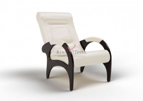Кресло для отдыха Римини 19-К-КР (экокожа/венге) КРЕМ в Асбесте - asbest.mebel-74.com | фото