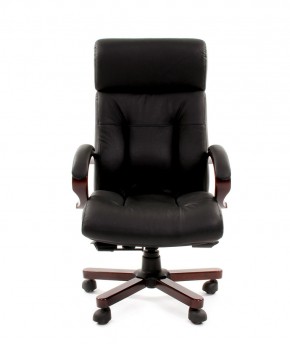 Кресло для руководителя CHAIRMAN  421 (Натуральная кожа) Черное в Асбесте - asbest.mebel-74.com | фото