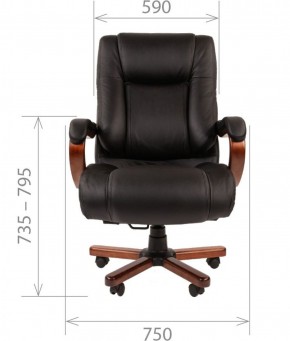 Кресло для руководителя CHAIRMAN  503 (Кожа) Черное в Асбесте - asbest.mebel-74.com | фото