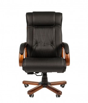 Кресло для руководителя CHAIRMAN  653 (Кожа) Черное в Асбесте - asbest.mebel-74.com | фото