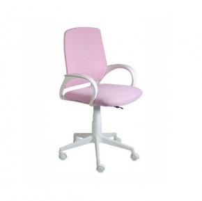 Кресло Ирис White сетка/ткань розовая в Асбесте - asbest.mebel-74.com | фото