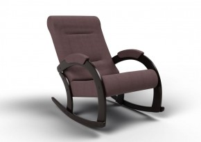 Кресло-качалка Венето 13-Т-КМ (ткань/венге) КОФЕ С МОЛОКОМ в Асбесте - asbest.mebel-74.com | фото