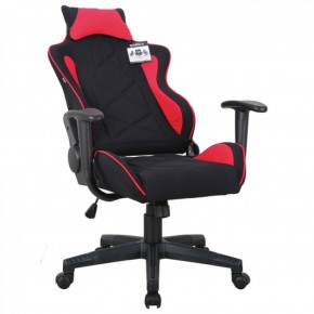 Кресло компьютерное BRABIX GT Racer GM-101 + подушка (ткань) черное/красное (531820) в Асбесте - asbest.mebel-74.com | фото