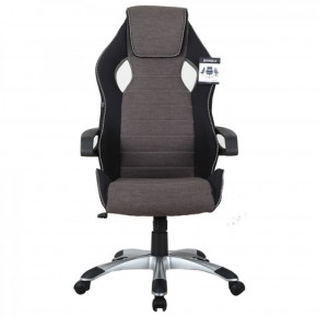Кресло компьютерное BRABIX Techno GM-002 (ткань) черное/серое, вставки белые (531815) в Асбесте - asbest.mebel-74.com | фото
