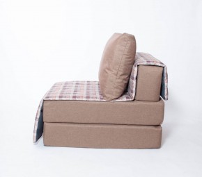 Кресло-кровать бескаркасное Харви (коричневый-квадро беж) в Асбесте - asbest.mebel-74.com | фото
