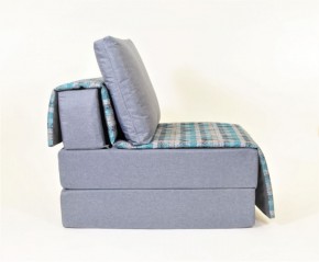 Кресло-кровать бескаркасное Харви (серый-квадро азур) в Асбесте - asbest.mebel-74.com | фото