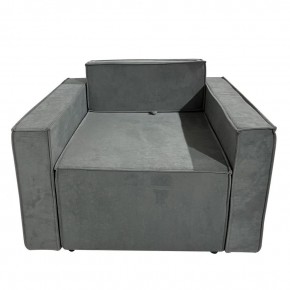 Кресло-кровать Принц КК1-ВСе (велюр серый) в Асбесте - asbest.mebel-74.com | фото