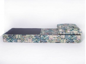 Кресло-кровать-пуф бескаркасное Окта (Велюр принт 2) в Асбесте - asbest.mebel-74.com | фото