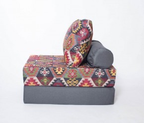 Кресло-кровать-пуф бескаркасное Прайм (мехико серый-графит) в Асбесте - asbest.mebel-74.com | фото