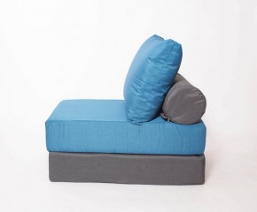 Кресло-кровать-пуф бескаркасное Прайм (синий-графит (Ф)) в Асбесте - asbest.mebel-74.com | фото