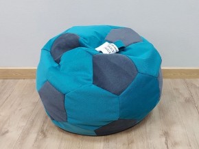 Кресло-мешок Мяч S (Shaggy Azure-Shaggy Grafit) в Асбесте - asbest.mebel-74.com | фото