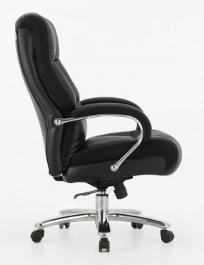 Кресло офисное BRABIX PREMIUM "Bomer HD-007" (рециклированная кожа, хром, черное) 531939 в Асбесте - asbest.mebel-74.com | фото