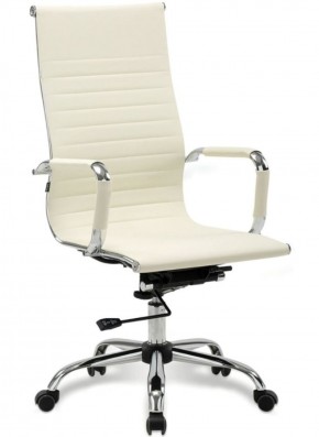 Кресло офисное BRABIX "Energy EX-509" (экокожа, хром, бежевое) 531166 в Асбесте - asbest.mebel-74.com | фото