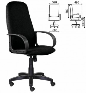 Кресло офисное BRABIX "Praktik EX-279" (ткань/кожзам, черное) 532017 в Асбесте - asbest.mebel-74.com | фото