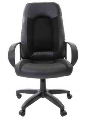 Кресло офисное BRABIX "Strike EX-525" (экокожа черная, ткань черная) 531381 в Асбесте - asbest.mebel-74.com | фото