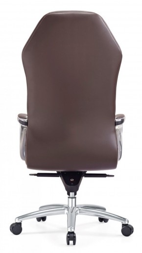 Кресло руководителя Бюрократ _AURA/BROWN коричневый в Асбесте - asbest.mebel-74.com | фото