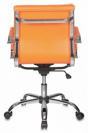 Кресло руководителя Бюрократ CH-993-LOW/ORANGE оранжевый в Асбесте - asbest.mebel-74.com | фото